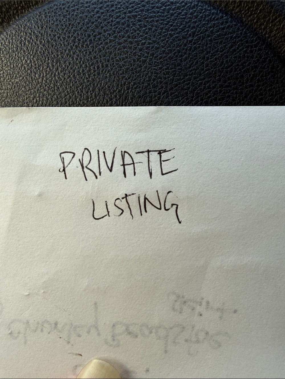 Private Listing